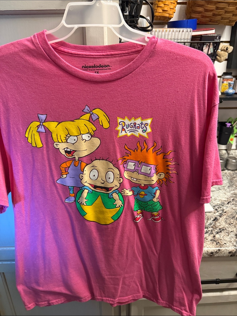 Nickelodeon Rugrats Pink Graphic Kids T-Shirt